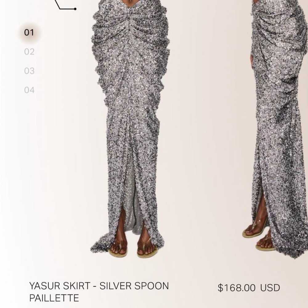 Silver Spoon Sequin Maxi Skirt